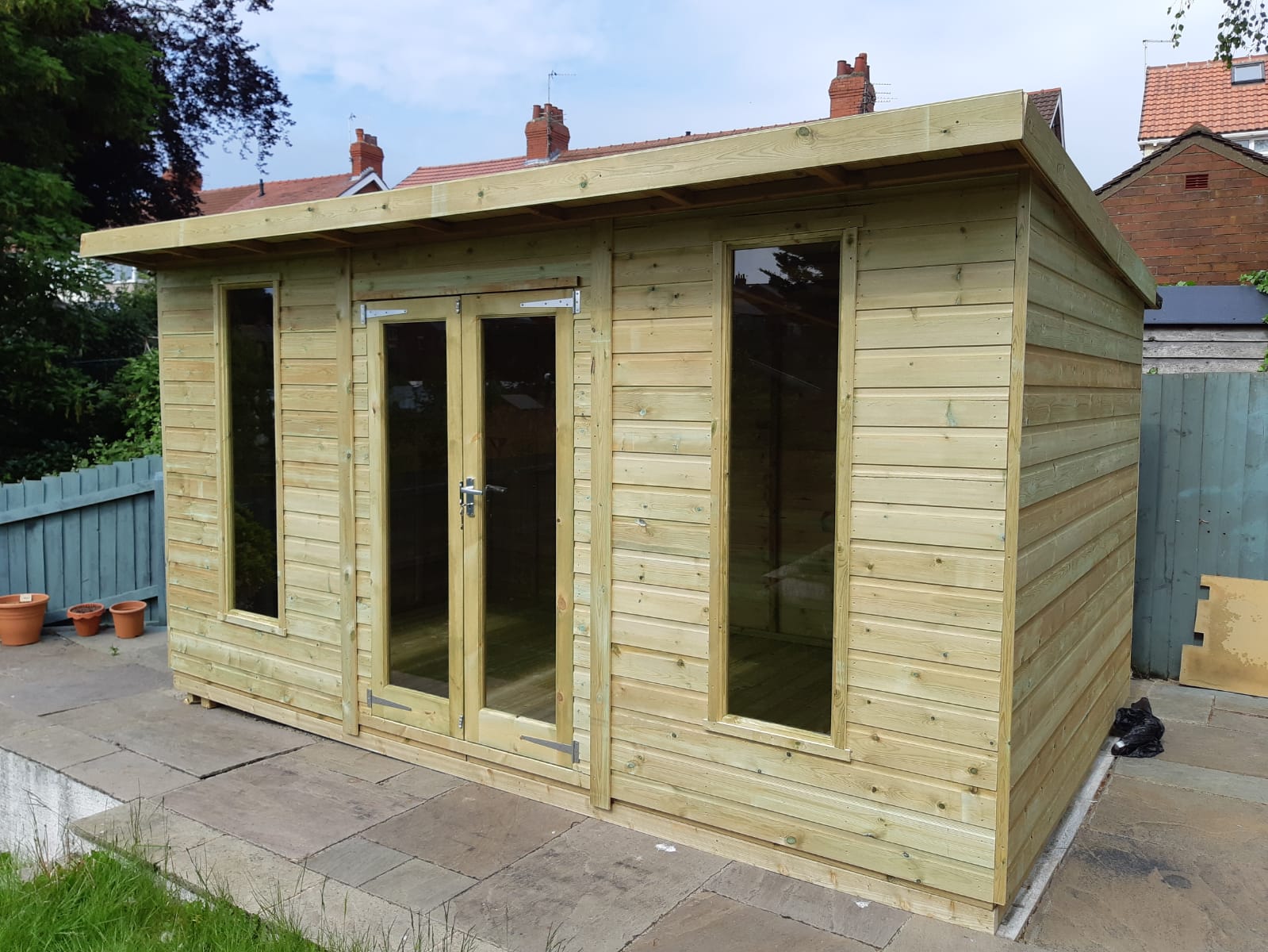 the pent summer house - north west sheds